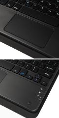 iPad Pro 11 M4 2024 Uyumlu Klavyeli Kılıf Standlı Bluetooth Klavye Trackpad Keyboard