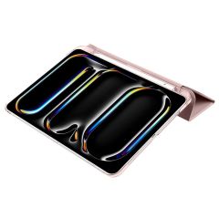 iPad Pro 11 M4 2024 uyumlu Kapaklı Kılıf Kalem Bölmeli Standlı Flip Smart Akıllı Kapak Uyku Modlu Rose Gold