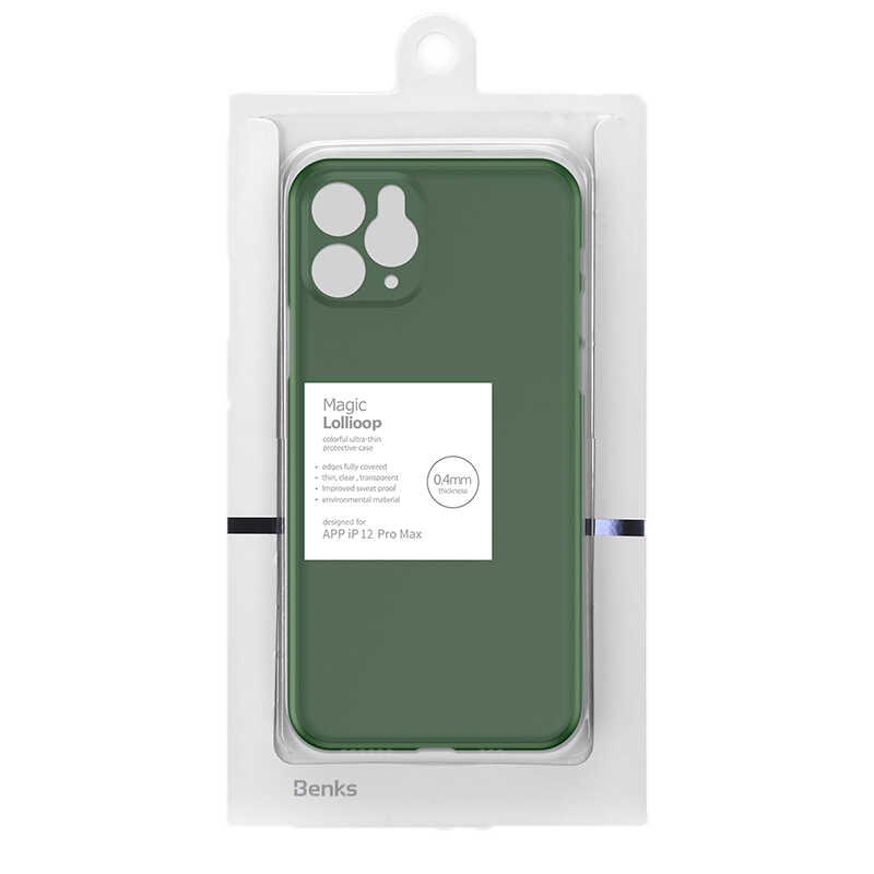 Apple iPhone 12 Pro Max Kılıf Benks Lollipop Protective Kapak Yeşil