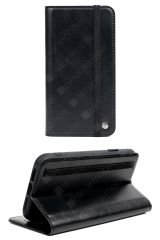 iPhone 13 Mini Kapaklı Cüzdan Kartlık Kılıf Çıkartılabilen Mıknatıslı Kapak Standlı Kılıf Siyah