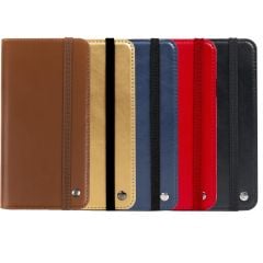 iPhone 13 Mini Kapaklı Cüzdan Kartlık Kılıf Çıkartılabilen Mıknatıslı Kapak Standlı Kılıf Gold