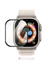 Apple Watch Ultra 49 mm uyumlu Ekran Koruyucu 3D Tam Kapatan Kavisli PPMA Nano Cam Tam Uyum