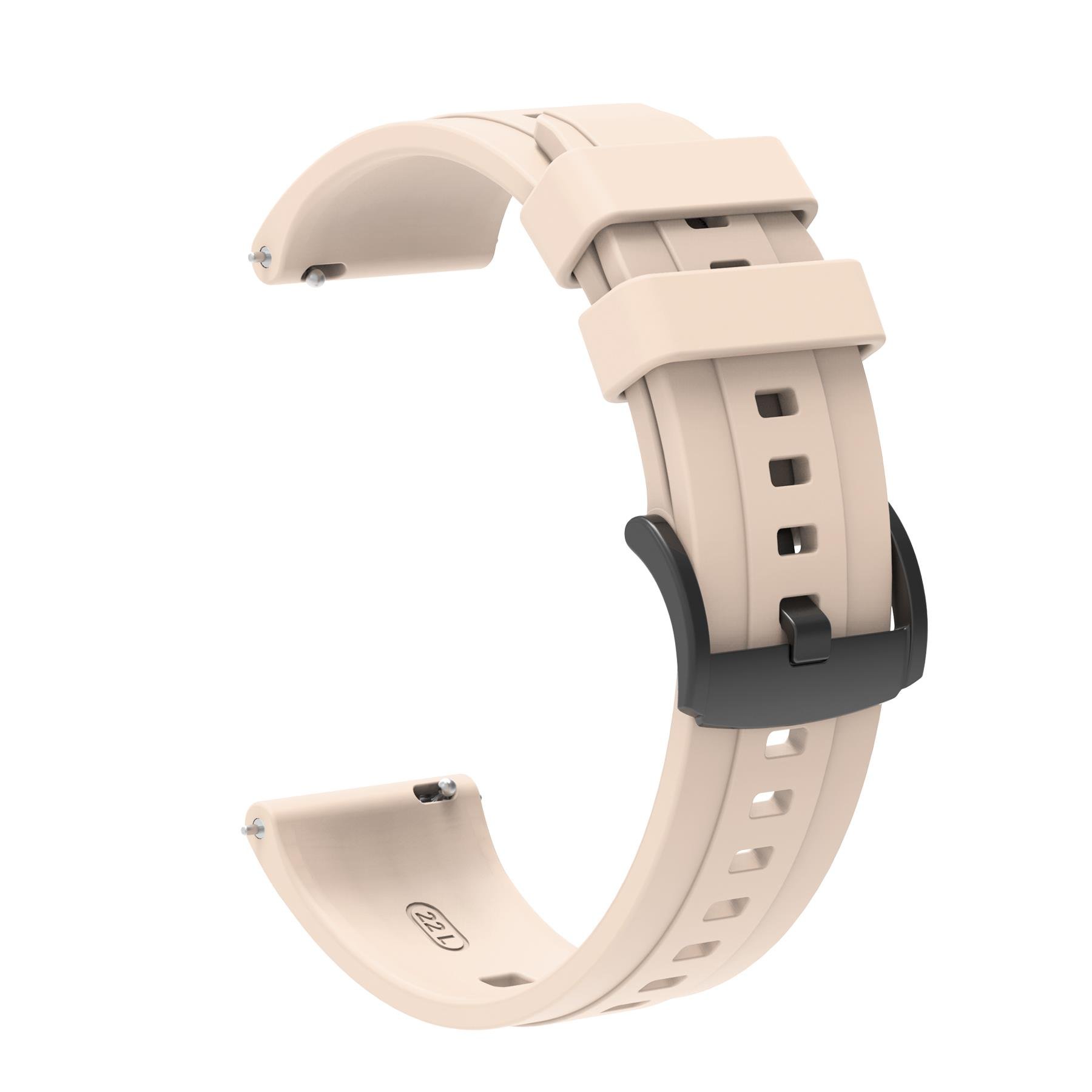 Amazfit GTR 3 / GTR 3 Pro Uyumlu Yumuşak Silikon Kordon Spor Kayış Soft Jel Premium Silikon Starlight