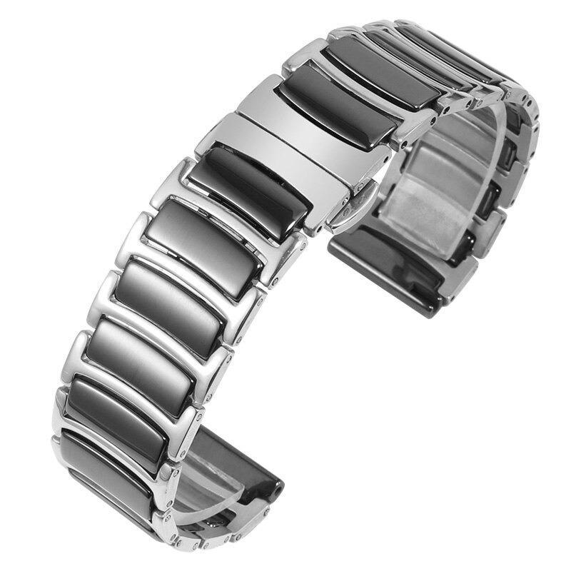 Xiaomi Mi Watch Uyumlu Seramik Metal Kordon Seramik Metal Kayış