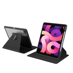 iPad Pro 11 3. Nesil 2021 Uyumlu Kılıf 360° Dönebilen Kalem Bölmeli Standlı Akıllı Kapak Premium Siyah