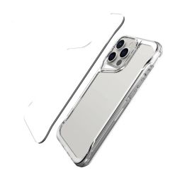 iPhone 16 Pro uyumlu Şeffaf Kılıf Silikon Kapak Yükseltilmiş Kenarlar Darbe Emici Max Koruma