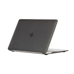 MacBook Pro 13 2020 A2289 / A2251 uyumlu Kılıf Koruyucu Kapak Karbon Fiber Desenli Transpan 13.3''