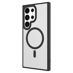 Galaxy S24 Ultra uyumlu Kılıf MagSafe Özellikli Kamera Çıkıntılı Darbe Emici Kapak