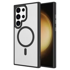 Galaxy S24 Ultra uyumlu Kılıf MagSafe Özellikli Kamera Çıkıntılı Darbe Emici Kapak