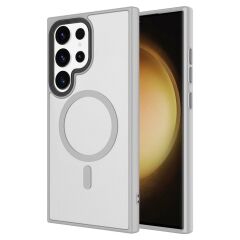 Galaxy S24 Ultra uyumlu Kılıf MagSafe Özellikli Kamera Çıkıntılı Darbe Emici Kapak