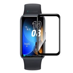Huawei Band 8 uyumlu Ekran Koruyucu 3D Tam Kapatan Kavisli PPMA Nano Cam Tam Uyum