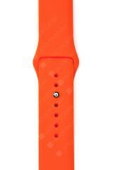 Amazfit GTS 2 Mini 40 mm Uyumlu Silikon Kordon Premium Spor Kayış Jel Silikon Spor Kordon Turuncu