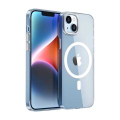 Apple iPhone 14 Kılıf Wiwu Magnetic Crystal Sert PC Kapak