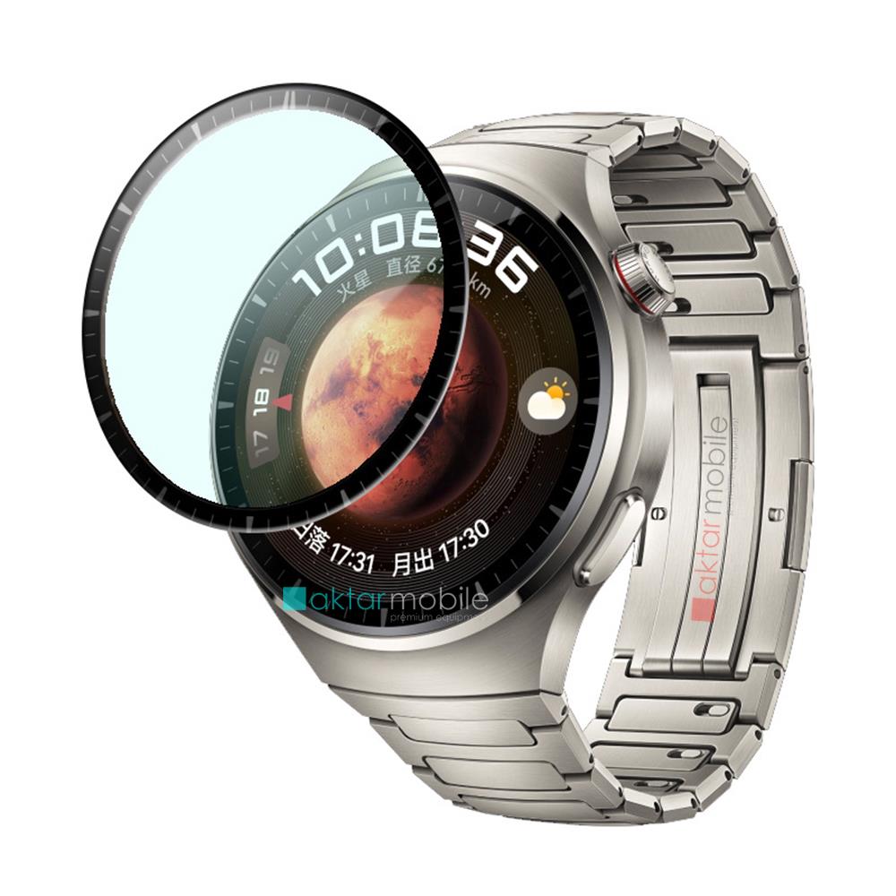 Huawei Watch 4 Pro uyumlu Ekran Koruyucu 3D Tam Kapatan Kavisli PPMA Nano Cam