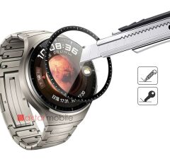 Huawei Watch 4 Pro uyumlu Ekran Koruyucu 3D Tam Kapatan Kavisli PPMA Nano Cam