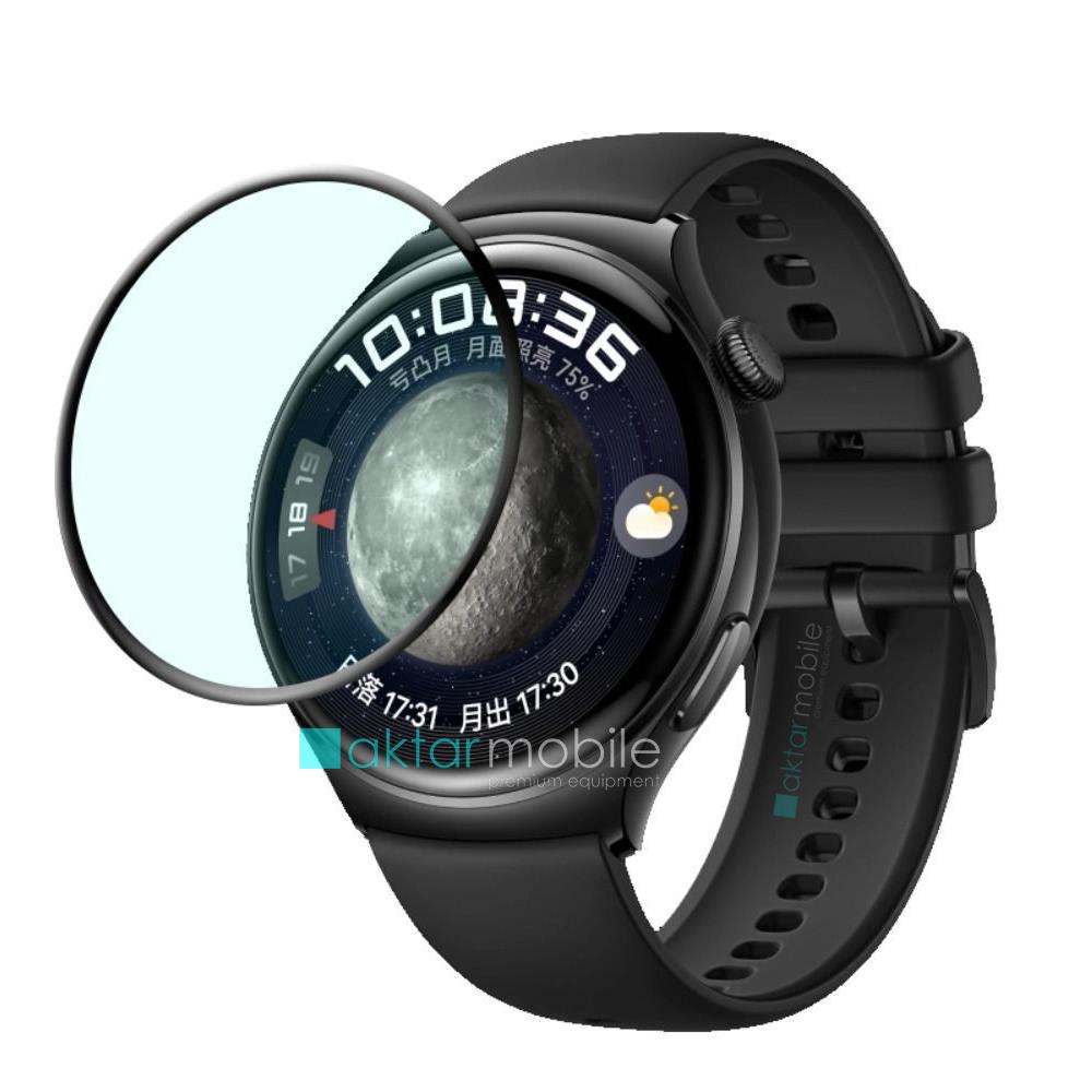 Huawei Watch 4 uyumlu Ekran Koruyucu 3D Tam Kapatan Kavisli PPMA Nano Cam