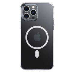Apple iPhone 13 Pro Max Kılıf Benks ​​​​​​Crystal Series With Magnetic Clear Kapak Renksiz