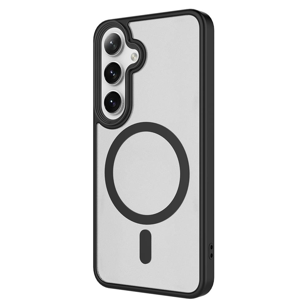 Galaxy S24 Plus uyumlu Kılıf MagSafe Özellikli Kamera Çıkıntılı Darbe Emici Kapak