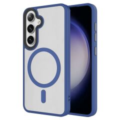 Galaxy S24 Plus uyumlu Kılıf MagSafe Özellikli Kamera Çıkıntılı Darbe Emici Kapak