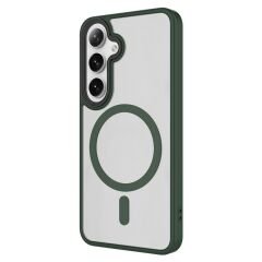 Galaxy S24 Plus uyumlu Kılıf MagSafe Özellikli Kamera Çıkıntılı Darbe Emici Kapak
