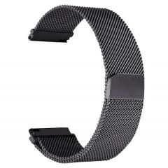 Amazfit GTS 3 Uyumlu Hasır Metal Kordon Mıknatıslı Tel Örgü Kayış