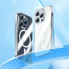 Apple iPhone 14 Kılıf Benks ​​​​​​Crystal Series Clear Kapak Ekran Koruyucu Hediyeli