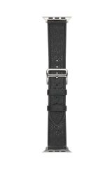 Apple Watch 10 42 mm uyumlu Suni Deri Kordon Kayış Watch Band / Strap Siyah