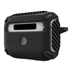Airpods Pro Uyumlu Kılıf Armor Zırh Kulaklık Kılıfı Ultra Üstün Koruma Airbag Darme Emici Siyah