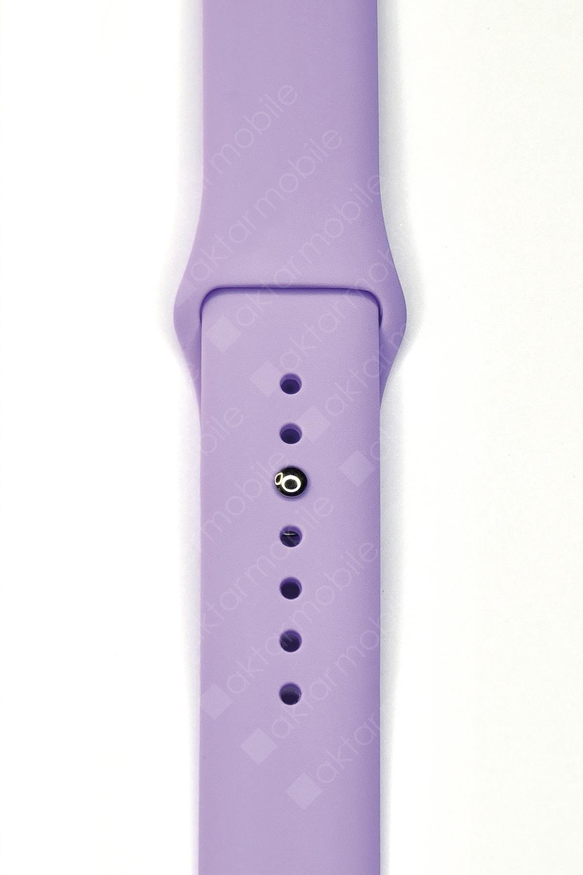 Amazfit Bip U Pro 40 mm Uyumlu Silikon Kordon Premium Spor Kayış Jel Silikon Spor Kordon Lila