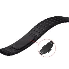 Apple Watch 8 45 mm uyumlu Metal Kordon Baklalı Model Bilezik Çelik Kayış
