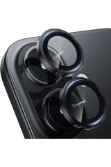 iPhone 16 Uyumlu Premium Safir Kamera Lens Koruyucu Anti-Reftective Tam Koruma Temperli Cam