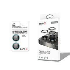 iPhone 16 Uyumlu Premium Safir Kamera Lens Koruyucu Anti-Reftective Tam Koruma Temperli Cam Açık Yeşil