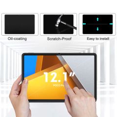 Xiaomi Poco Pad 12.1'' uyumlu Ekran Koruyucu Nano Kırılmaz Esnek Üstün Koruma