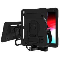 iPad 8. Nesil 2020 10.2'' uyumlu Kılıf Kalem ve Airtag Bölmeli Ultra Üstün Koruma Standlı Defender