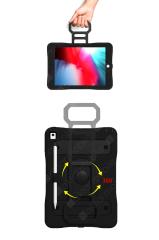 iPad 8. Nesil 2020 10.2'' uyumlu Kılıf Kalem ve Airtag Bölmeli Ultra Üstün Koruma Standlı Defender