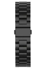 Apple Watch 7 6 SE 5 4 3 2 1 - 42 / 44 / 45 mm uyumlu Metal Kordon Premium Paslanmaz Çelik Kayış Siyah