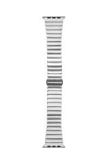Apple Watch 10 46 mm uyumlu Metal Kordon Baklalı Model Bilezik Paslanmaz Çelik Kayış