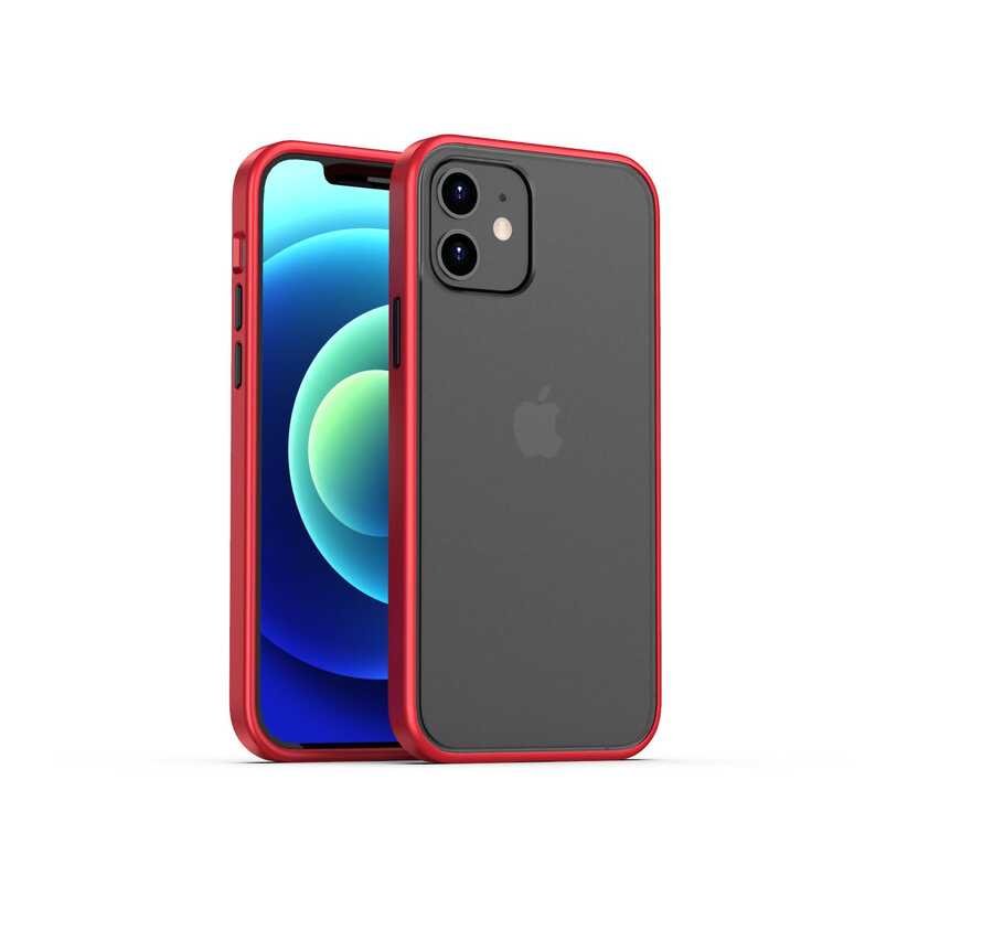 Apple iPhone 12 Mini Kılıf Benks Magic Smooth Drop Resistance Kapak Kırmızı