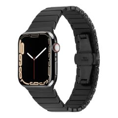 Apple Watch 10 42 mm uyumlu Metal Kordon Baklalı Model Bilezik Paslanmaz Çelik Kayış