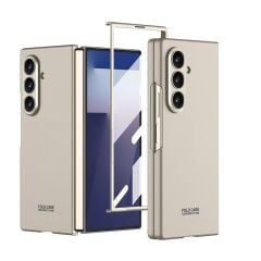 Galaxy Z Fold 7 uyumlu Kılıf Kamera Korumalı Premium Kapak Mat Tasarım İnce Yapılı Titanyum