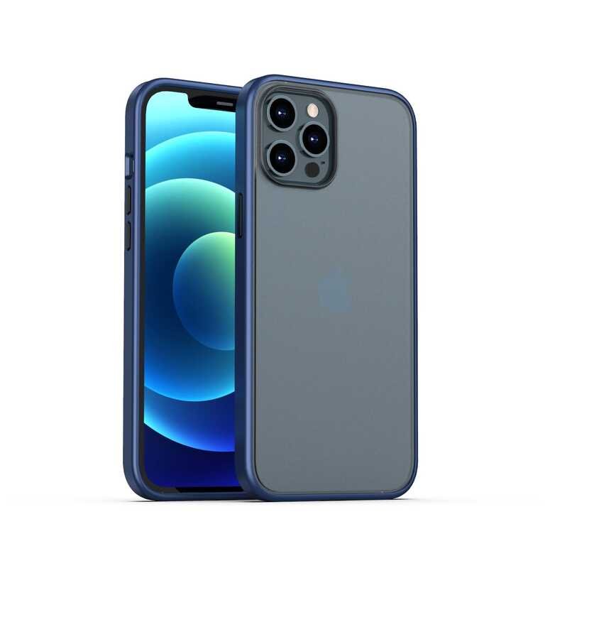Apple iPhone 12 Pro Kılıf Benks Magic Smooth Drop Resistance Kapak Lacivert