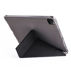 Apple iPad Pro 11 2021 3. Nesil Kılıf Kalem Bölmeli Premium Smart Standlı Tablet Kılıfı Siyah
