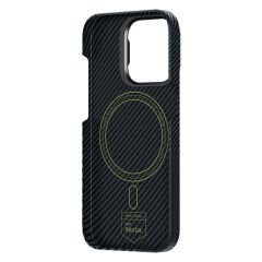 Apple iPhone 14 Pro Max Kılıf Magsafe Şarj Özellikli Karbon Fiber Benks Montage ArmorAir Kevlar Kapak