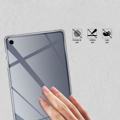 Galaxy Tab A9+ Plus 11'' Uyumlu Şeffaf Silikon Kılıf Esnek TPU Kapak Arkası Buzlu Tablet Kılıfı