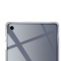 Galaxy Tab A9+ Plus 11'' Uyumlu Şeffaf Silikon Kılıf Esnek TPU Kapak Arkası Buzlu Tablet Kılıfı
