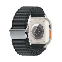 Apple Watch 10 46 mm uyumlu Kumaş Kordon Naylon Hasır Örgü Kayış