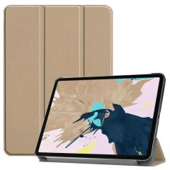 Apple iPad Pro 11 2. Nesil 2020 Kılıf Smart Cover Tablet Kılıfı Gold