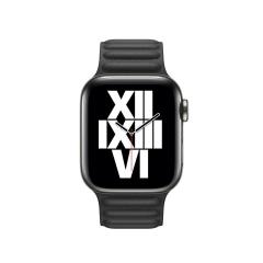 Apple Watch 42 mm 44 mm Uyumlu Baklalı Model Deri Kordon Mıknatıslı Deri Kayış Premium