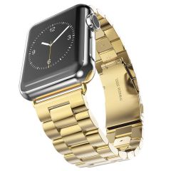 Apple Watch 10 46 mm uyumlu Metal Kordon Paslanmaz Çelik Baklalı Model Kayış