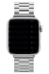 Apple Watch 10 46 mm uyumlu Metal Kordon Paslanmaz Çelik Baklalı Model Kayış